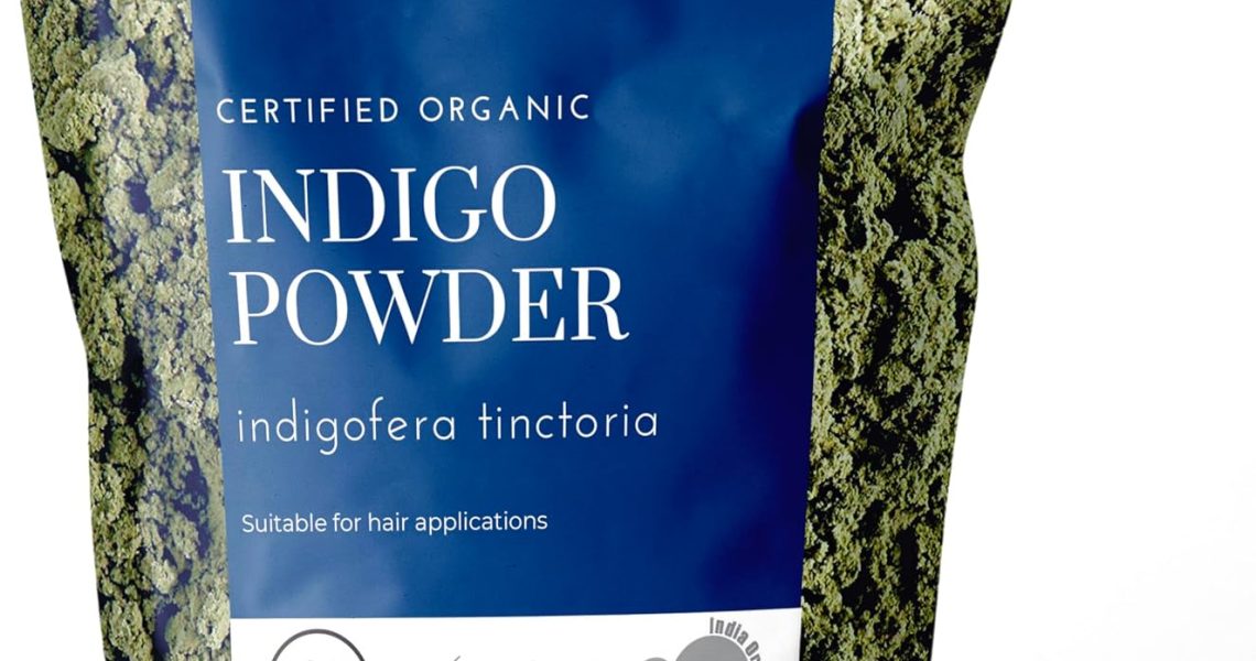 200g Organic Certified Indigo Powder 100% Pure Mendhi Hair Colour Triple Sifted Black Hair Dye, – 9.99