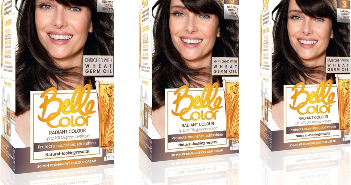 Garnier Belle Color Brown Hair Dye Permanent, Natural Looking Hair Colour, Up To 100 Percent Grey Coverage, Dark Brown, 1 Count, Pack Of 3, – 18.33