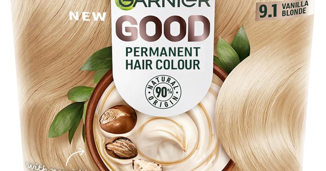 Garnier Good Permanent Hair Dye No Ammonia Formula 100% Grey Coverage 9.1 Vanilla Blonde, – 19.89