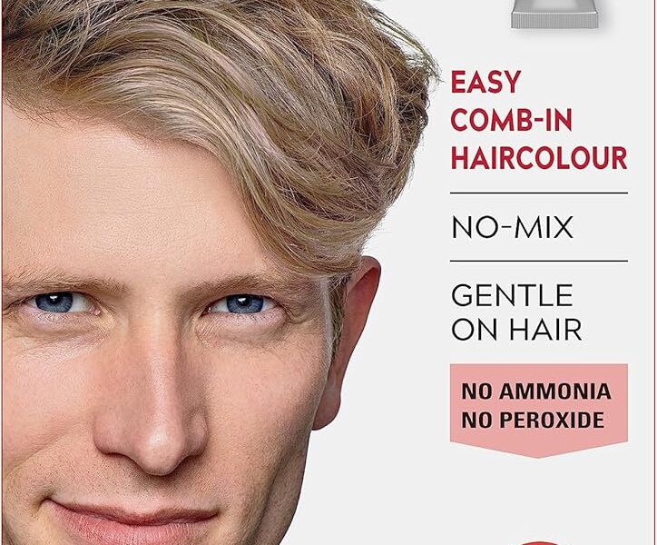 Just For Men Ultra Sandy Blonde Hair Colour Dye, No Mix Comb-In Applicator to Comb Away The Greys, Ammonia & Peroxide Free  A10( package may vary, Blonde/Sandy Blonde), – 9.85