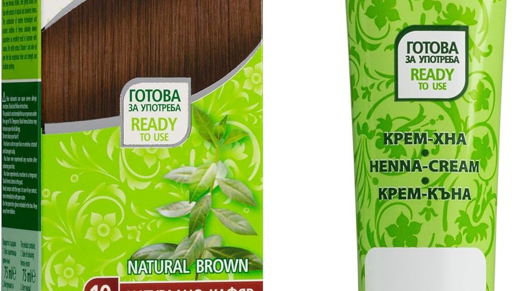 Herbal Time Henna Natural Cream Color Natural Brown N 10 | Henna Coloring Cream with Nettle Extract | Gray Hair Cover | Temporary Color Dye Cream | Ammonia Free, Sulfates Free, Parabens Free | 75 ml, – 8.32