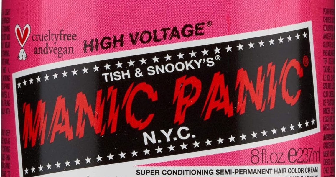 BIG POT Manic Panic 8oz High Voltage Classic Cream Formula Colour Hair Dye (Cotton Candy Pink), – 19.99