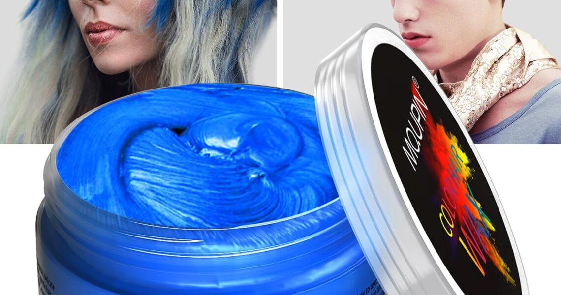 MQUPIN Temporary Hair Dye Wash In Wash Out Hair Colour Wax, Coloured Hair Wax Kids Instant Styling, Natural Hair Colour Pomade Washable Easily for Men, Women, Party, Cosplay, Halloween, Christmas, – 7.99