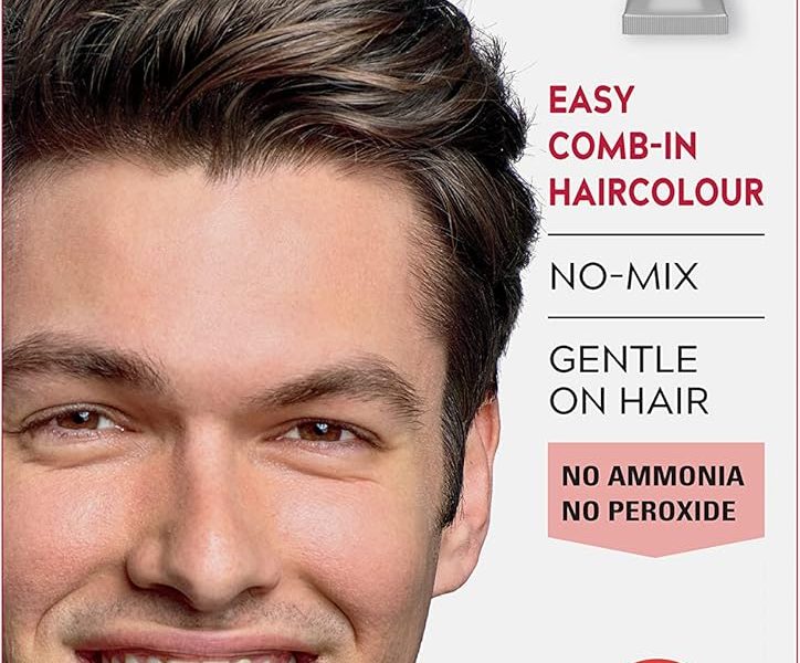 Just For Men Ultra Dark Brown Ammonia Free Hair Colour Dye, No Mix Comb-In Applicator to Comb Away The Greys, Ammonia & Peroxide Free  A45, – 8.21