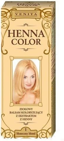 VENITA – Henna Color Balm – 75ml – Natural Blonde – Unisex – 24 Shades Available – Natural and Shiny Finish, – 1503