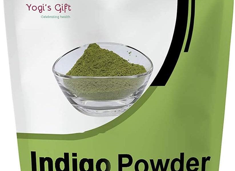 Yogi’s Gift Indigo Powder for Hair | Ideal for Black and Dark Hair | Indigofera Tinctoria | Black Henna | 250 grams | 100% Pure & Natural Hair color, – 8.75