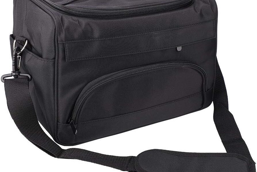 Hairdressing Tool Bag,Large Hairdressing Bag Hair Equipment Salon Storage bag with Shoulder Strap Hairdresser Barber Kit Carry Case with Multiple Layers to Organise Salon Tools Black,38239cm, – 1619