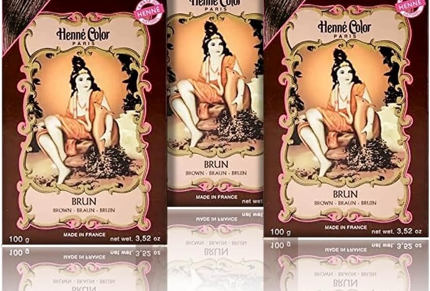 Fennys Creation Henne Color Brown Henna Powder 100g (Pack of 3) with Free Cap henna for hair (BRUN), – 15.95