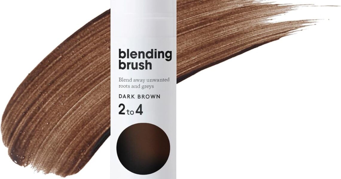 Josh Wood Blending Brush (Dark Brown) – Grey Root Touch Up to Cover Regrowth in between Colouring – Instant Coverage – Temporary, WASHES OUT – Vegan (20ml), – 20.00