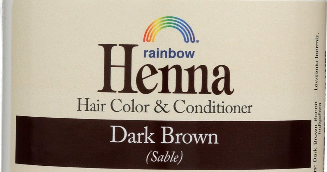 Rainbow Research Henna Hair Color and Conditioner, Dark Brown, 4 Ounce, – 15.31