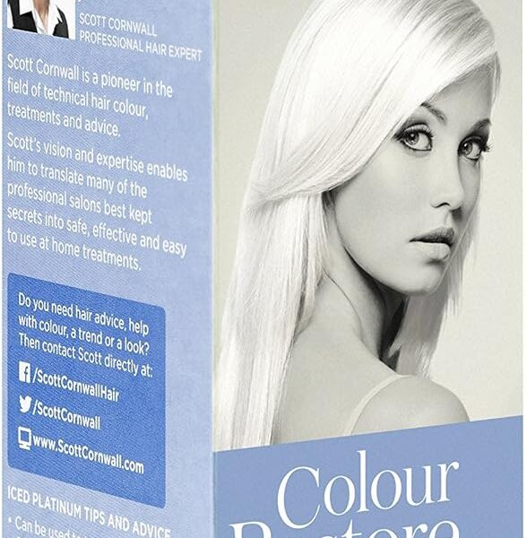 Scott Cornwall Colour Restore Iced Platinum Anti Yellow Hair Toner – Multiple Use -100ml, – 7.99